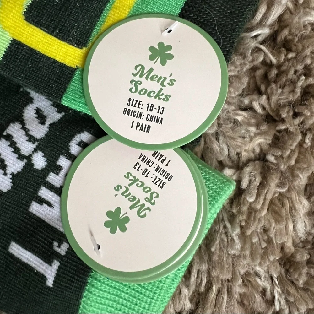 NWT set of 2 men’s Irish st Patrick’s‎ Day socks